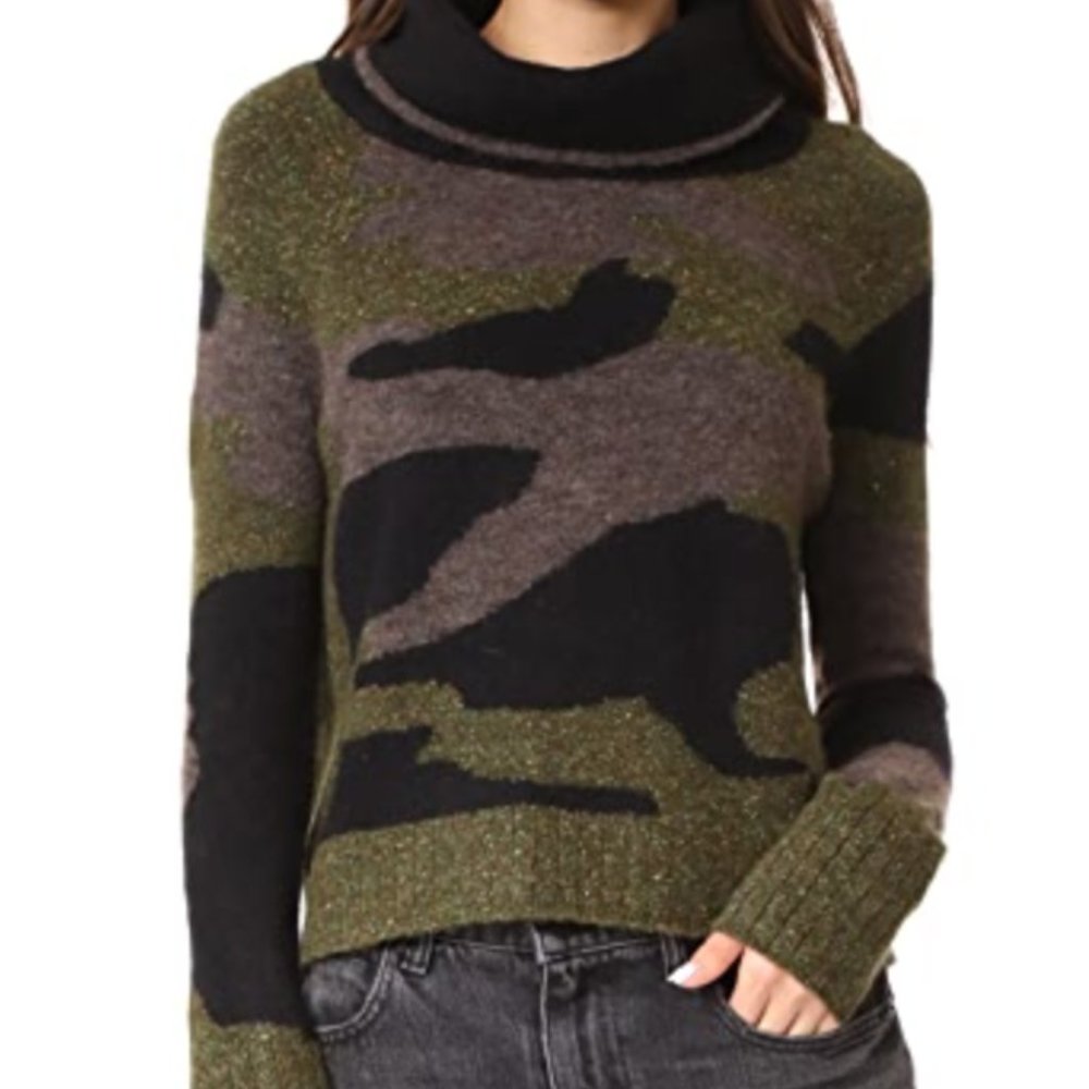 Veronica Beard Davis Camo Sweater